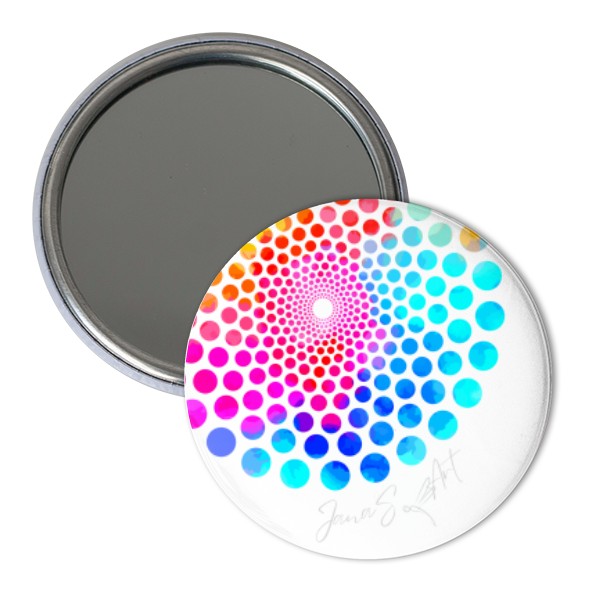 Mirror s potiskem Colorful dotted mandala