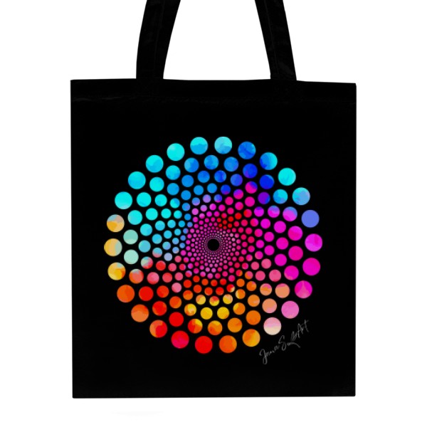 Unisex Cotton Bag s potiskem Colorful dotted mandala