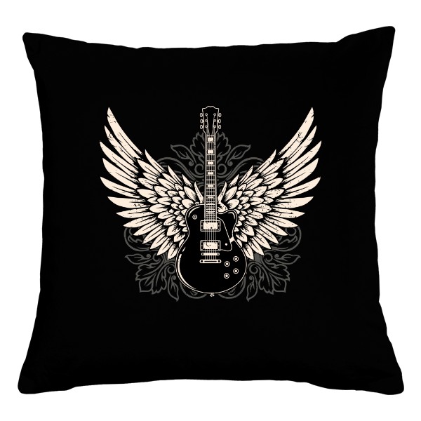 Vankúš bavlnený s potlačou Hudobník gitara