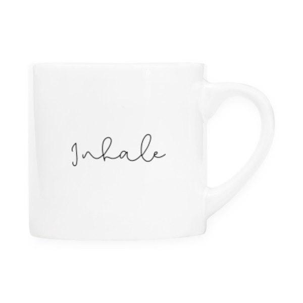 Cup espresso s potiskem Inhale - Exhale