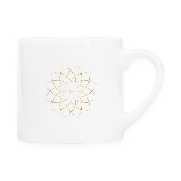 Cup espresso s potiskem Mandala flower